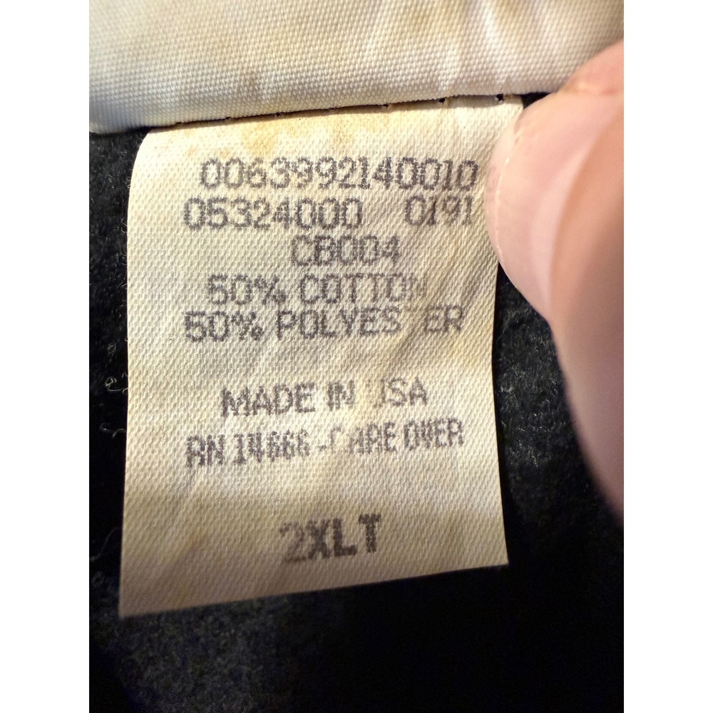 Vintage Lee Christmas Lights Sequin Beaded Sweatshirt Black 2XLT Made in USA - Picture 7 of 10
